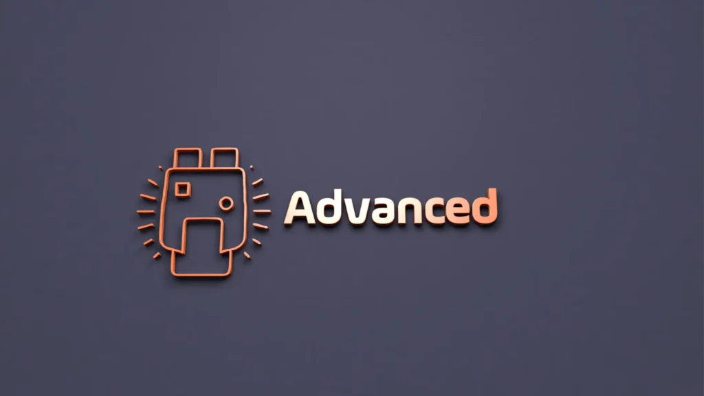 An abstract image symbolizing advanced digital strategies with a glowing "Advanced" text